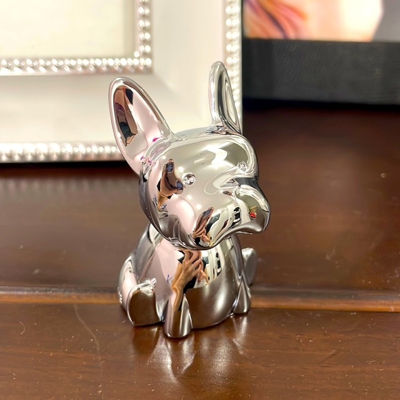 Umbra Chrome French Bulldog Ring Holder - Picture 1 of 3